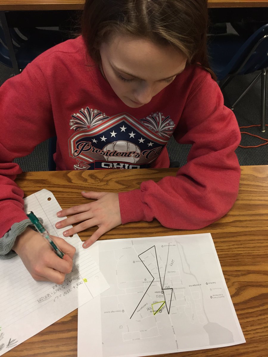 Pythagorean Theorem Project using Google Maps of Clinton!   Check it out drive.google.com/file/d/1_GHbPA…