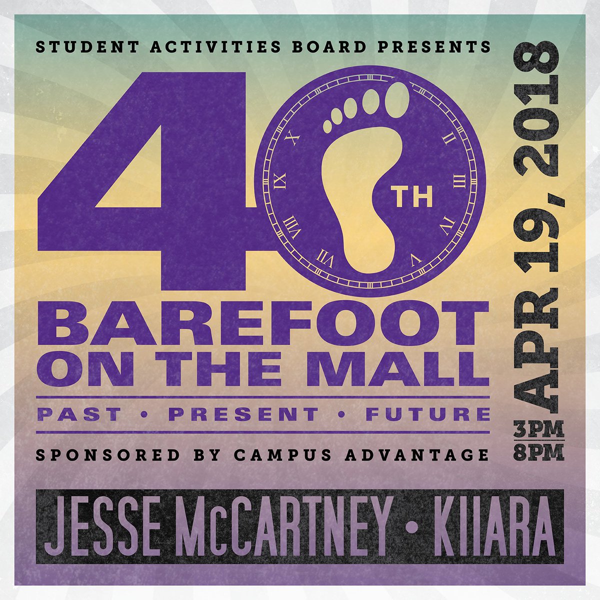 BAREFOOT ON THE MALL IS ALMOST HERE! This Thursday at 3pm, come out for Kiiara and Jesse McCartney as well as free inflatables, tie-dye, wax hands and more. It's going to be the best barefoot yet!