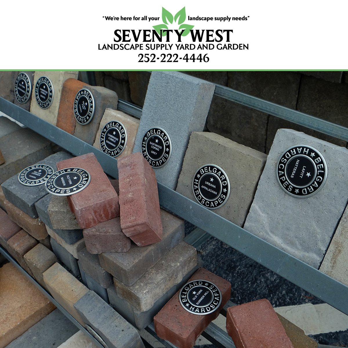 WestSeventy's tweet photo. As well as #landscaping materials we also have a huge selection of #hardscaping materials in stock. If you are undertaking a #hardscape project and trying to find the best materials for the job then look no further than #SeventyWest #LandscapeSupply. https://t.co/LuKKy8ySrR