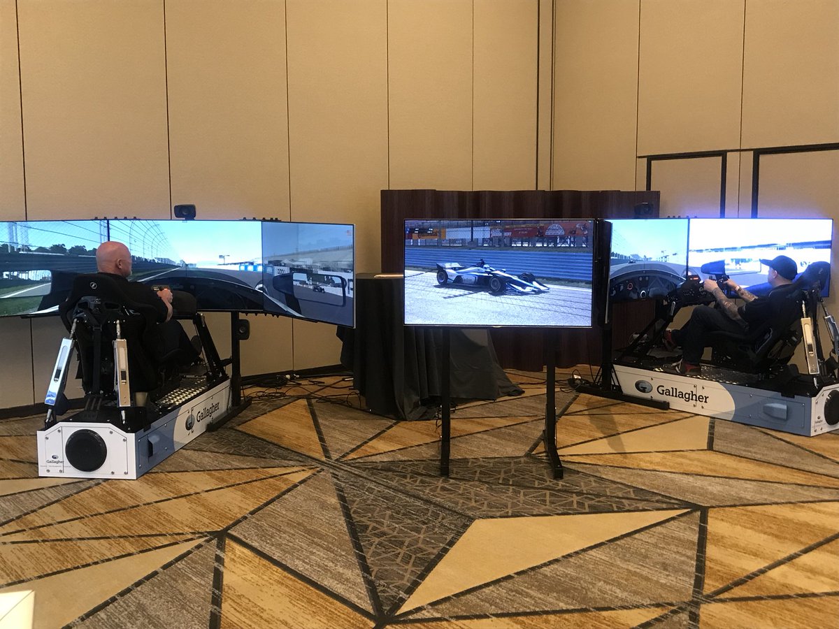 TweetChicagoAng's tweet photo. Come visit @GallagherGlobal at #RIMS2018 and try our racing simulator at Grand Hyatt, Texas Ballroom 4th floor https://t.co/fP2u7vH8Yl