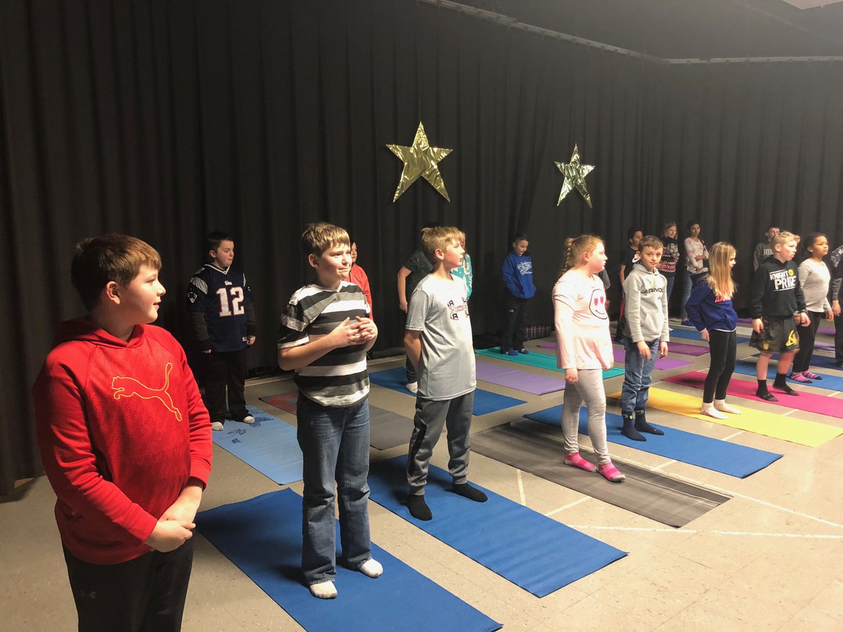 khcentralpto's tweet photo. Hope you’re enjoying a peaceful Michigan April snow day. Take a look at how Mrs. VanDam’s class practiced peace during their recent “Calming Classroom” yoga lesson! #yoga #yogalove #fitness #inspiredbyhealth #knightpride #braveandbold https://t.co/GzlawFHDT0