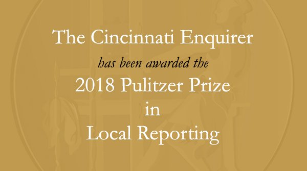 PulitzerPrizes's tweet photo. Congratulations to @Enquirer! #opioidcrisis #Pulitzer https://t.co/qPXtTDOQK6