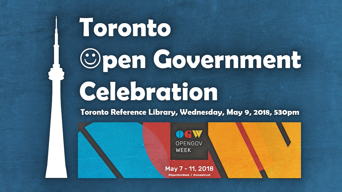 richardpietro's tweet photo. I am pleased to announce that Toronto will host the #2018OpenGovCelebration as part of #OpenGovWeek on May 9, 2018 at the @torontolibrary!

https://t.co/gmIbigTuL6

cc @opengovpart @Open_TO @OpenGovON @OpenGovCan #TOpoli https://t.co/2neLnByW5M