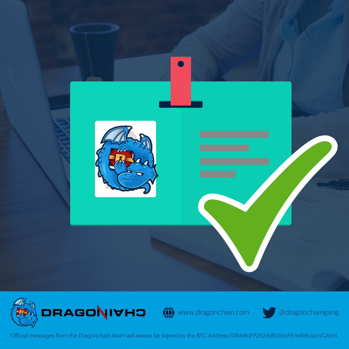 dragonchain's tweet photo. Per requests; KYC has been reopened for Dragonchain Holders~! *remember to only send from your approved address to the address provided on your account dashboard at the https://t.co/CdTDSsJz8K website. #iagon #presale https://t.co/gjFBrsZxyA