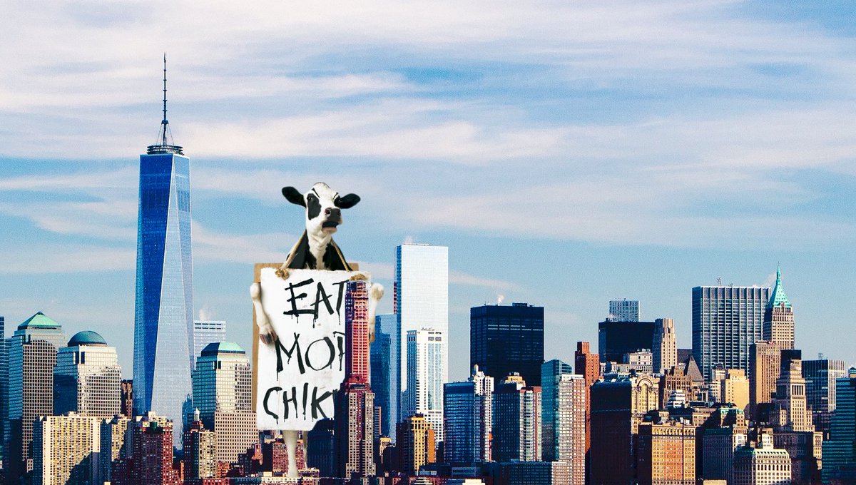 ‘Eaaaat Moooore Chikiiiiin!’ Roars Giant Chick-Fil-A Cow Rampaging Through New York City babylonbee.com/news/eaaaat-mo…