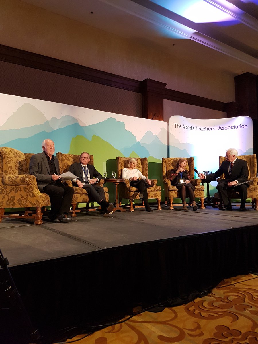AACSMiddle's tweet photo. Attending the ULead Conference in Banff and listening to the panel on curriculum development. https://t.co/06UVWwAt0W