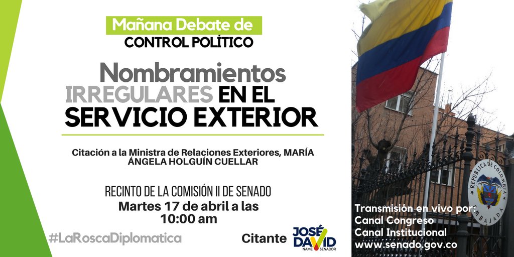 Hemos encontrado muchas irregularidades en los nombramientos de funcionarios en el exterior; 
Embajadas creadas a la medida de ciertos personajes, 
Familiares de la Ministra nombrados embajadores y cónsules
Embajadores sin título profesional
#MañanaDebate #LaRoscaDiplomatica