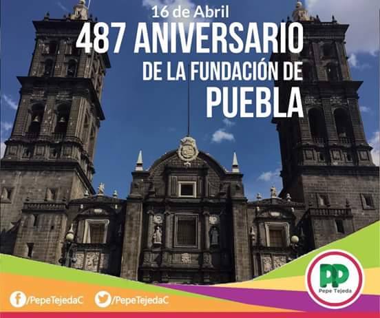 PepeTejedaC's tweet photo. Hoy conmemoramos la fundación de Puebla. 
Que chula es Puebla, que linda! 🎶
#Puebla487 https://t.co/rfZjgaMJIY