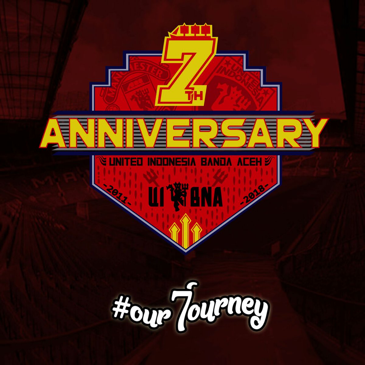 UtdIndonesiaBNA's tweet photo. Happy 7th anniversary United Indonesia Banda Aceh. Tahun ini kita mengambil tema "our 7ourney" #utdindonesia #unitedtogether #uibna #our7ourney @UtdIndonesia https://t.co/1DCkAuRayG