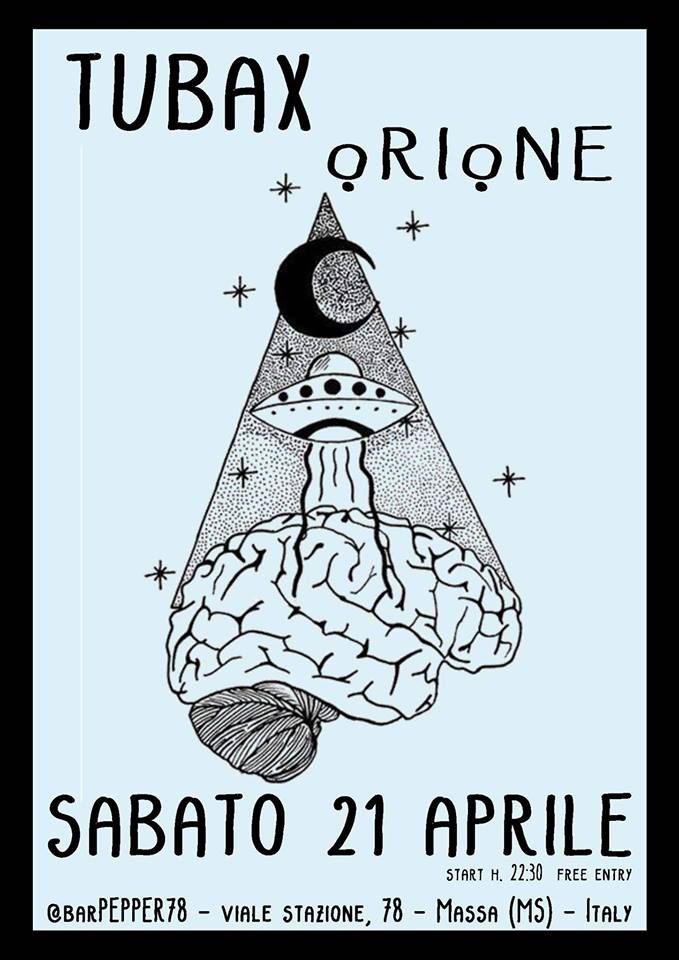 Orionemusic's tweet photo. LIVE NEXT SATURDAY!!

#nextlive #orione #orioneofficial #spaghettipsych #tubax #barpepper https://t.co/uNm82DHFDp
