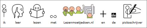 Kijk ook eens op lezenmoetjedoen.nl voor het leren lezen met het picto semi schrift!