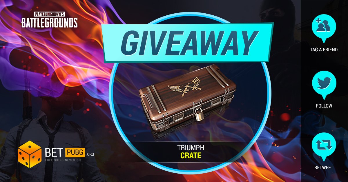 betcsgoorg's tweet photo. 🔥 24 HOUR PUBG FLASH GIVEAWAY! 🔥

To Enter:
✅ Retweet
✅ Visit BetPUBG: https://t.co/YSeULKhwrt
✅ Follow: @betpubgorg
✅ Follow: @betcsgoorg
✅ Tag a friend
✅ Turn on our Twitter notifications

#PUBGGiveaway #PUBG #pubgskins #PUBGGambling https://t.co/nif4cwN9VE