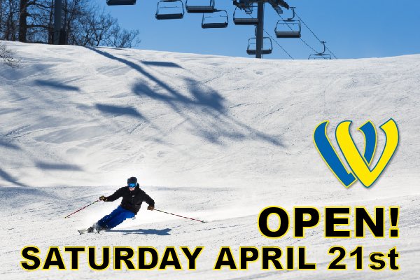 Fine Mother Nature...on more day at Welch! Open 10am-4pm this Saturday ONLY. All WV season passes valid. $25 tickets. More updates coming later this week.