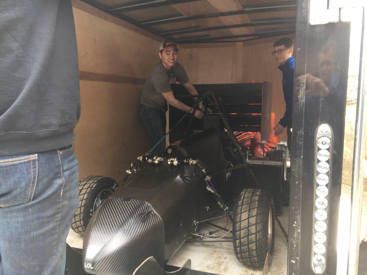 CornellEng's tweet photo. Our @CornellFSAE Racing team is loading up and getting ready for a test drive in Syracuse. Vroom! Vroom! 🏎 https://t.co/oloyBhGto2