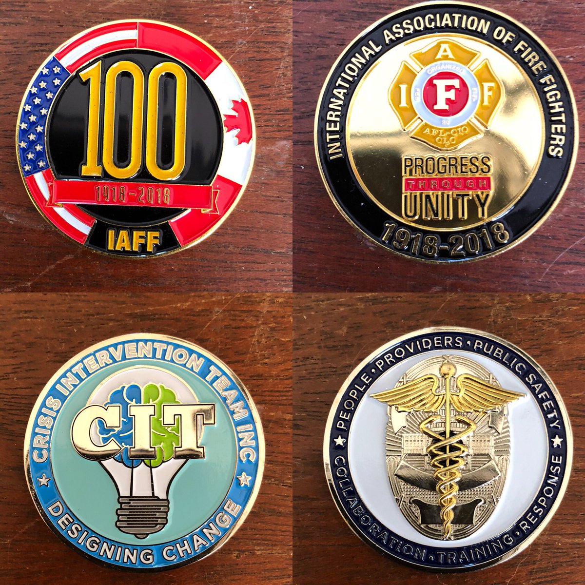 JEFF_EMT's tweet photo. #challengecoins collection grows little bigger .. Thank you ! New #challegecoins arrived today !  #challengecoindisplay #challengecoincollection #challengecoincollector @IAFFNewsDesk #firefightercoin #firedepartmentcoins  #iaff #union #100years #iaff #100yearsiaffchallengecoin https://t.co/ZD10Px1SgM