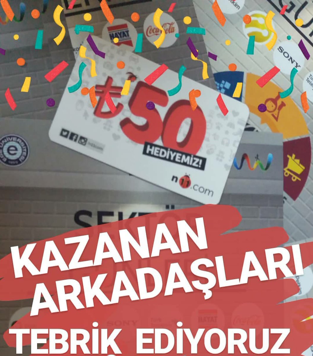 Gatewaycareer's tweet photo. Sektör Günleri'nde 50₺'lik indirim kazanan 10 arkadaşımızı tekrar tebrik ediyoruz 🎊 Teşekkürler https://t.co/9qSOeuM105 👏🏻
#gatewaycareer #sektörlendiniz https://t.co/XQy5i5hPGY