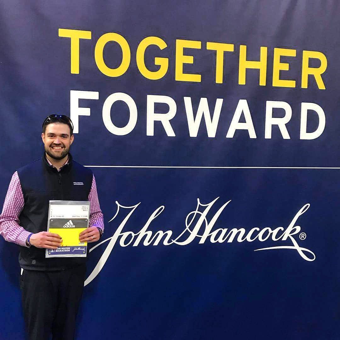 lasell_saa's tweet photo. Shout out to our advisor' s amazing husband for running the Boston Marathon today! Congratulations to the Brogna family. https://t.co/HqZFbPDUc1