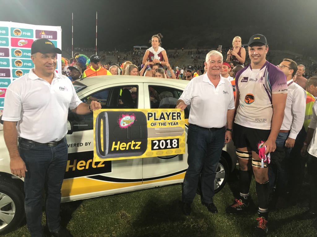 varsitycup's tweet photo. Huge round of applause for the overall #FNBPlayerThatRocks Walt Steenkamp from @theNWU. The towering lock had an incredible tournament and not only does he pick up R20 000 from @FNBSA, but will drive away in a @HertzRentACarSA car! 

Congratulations Walt! https://t.co/c6LCwDHwmI