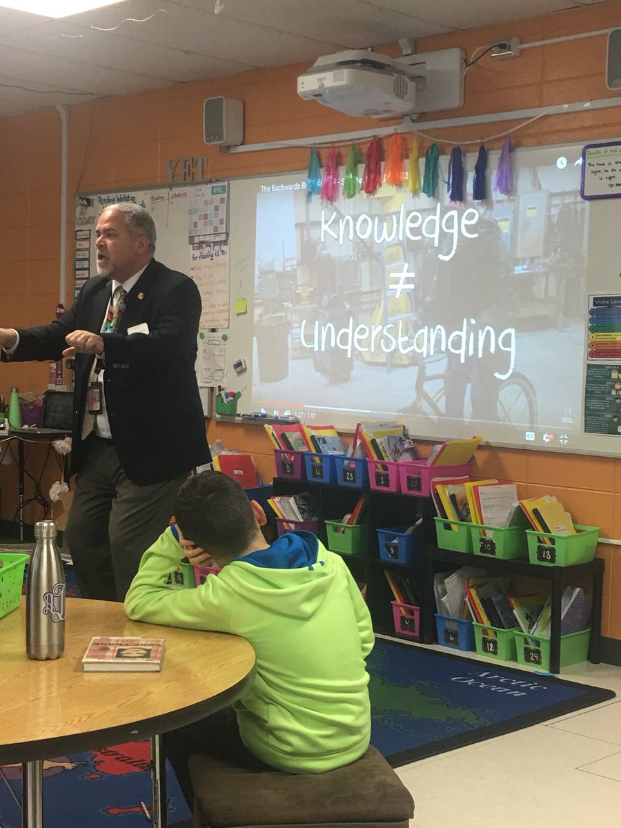 Dr Lubelfeld kicked off 4th grade career fair at Wilmot: author and superintendent!