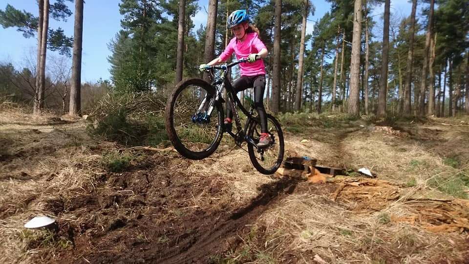 SRCGoRide's tweet photo. At @SRCGoRide we get up to all sorts of antics like in these pictures.  We coach in the fresh air in the smallest AONB in the country, so that the riders can get some air under their tyres #gnarly https://t.co/ip1vxufT5J