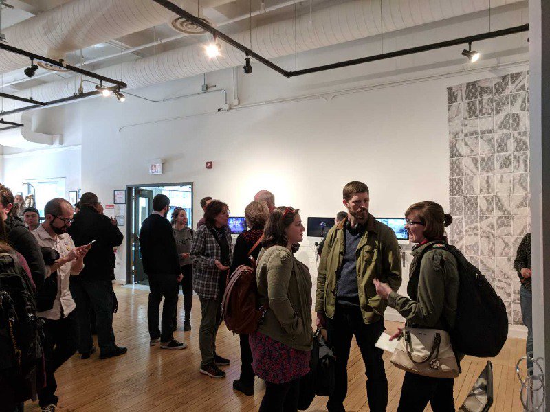 HokinGallery's tweet photo. We want to thank all of our Hokin Honors 2018 artists and mentors! We had an extremely successful turnout during the opening reception. There’s still time to stop by, Hokin Honors will be exhibiting until April 30. Keep an eye out for the announcement of our winners later today! https://t.co/W0aqnILCSI