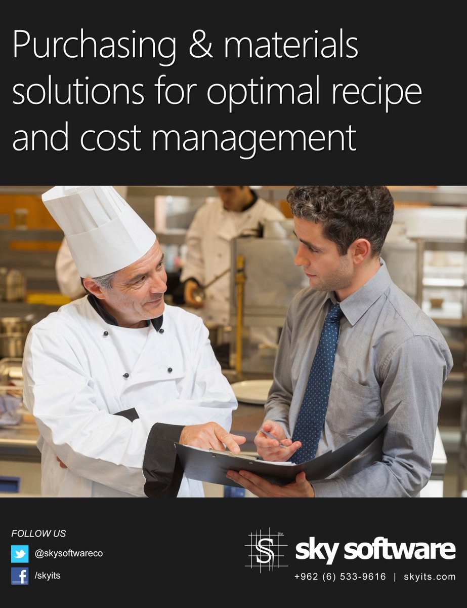 skysoftwareco's tweet image. #Materials_Management #Recipes #Cost_Control #Inventory