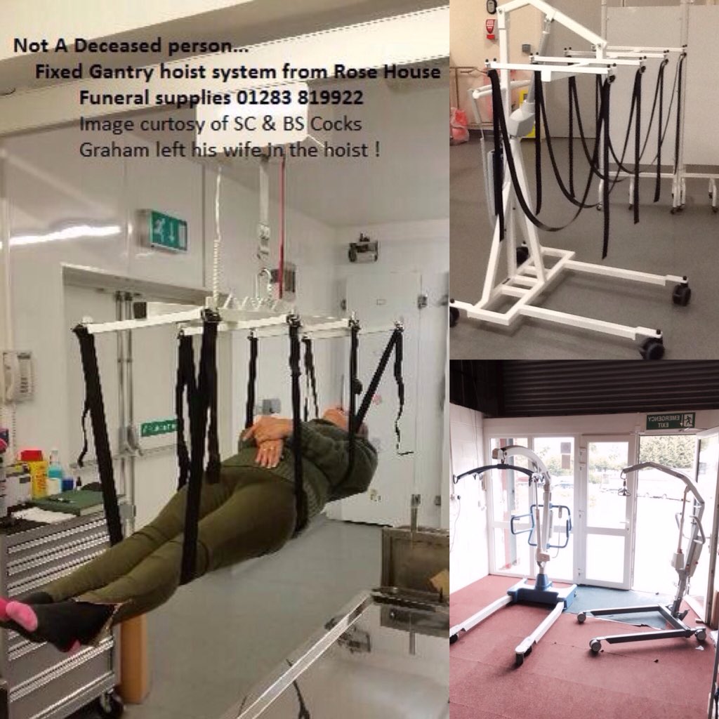 ProductsFuneral's tweet photo. 🌹Be safe not sorry when lifting
We supply various types of fixed & folding portable hoists as well as ceiling mounted gantry hoists..
For a free site survey or quotation
☎️ 01283 819922
https://t.co/rMXyiWWed5
#bodyHoists #lifters #gantryHoists #patientLifters #funeral https://t.co/A3fjNz2Nz3