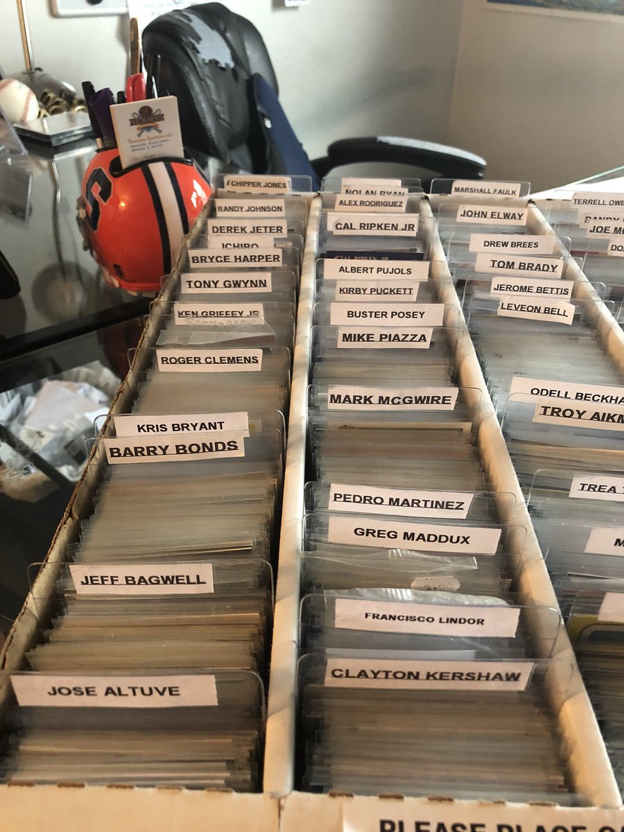 newmsportscards's tweet photo. Check out our organized player box(es), Let us know what player you need or collect &amp; we’ll show you what we have in stock!! #baseballcards #footballcards #topps #panini #TheHobby #whodoyoucollect https://t.co/ptENgBwxJk