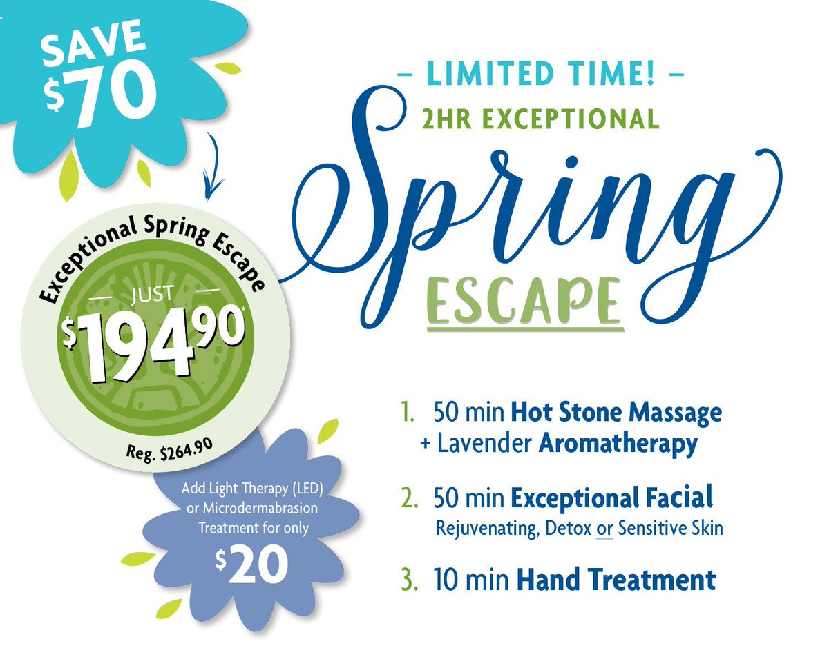 HS_Danforth's tweet image. Mother Nature seems to be confused about Spring, but at #handandstonedanforth we know what time it is! Take adavantage of our limited Spring Escape package. It's a mini #staycationhandandstonedanforth tag your friends and call us to schedule an appointment.