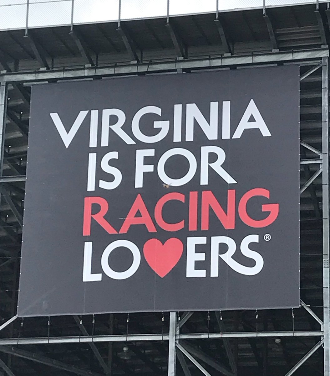 DennisBickmeier's tweet photo. I heard @AllWaltrip say Virginia is for Lovers on @NASCARONFOX, but with it officially race week at @RichmondRaceway the line is now Virginia is for Racing Lovers! https://t.co/UHpicvQMXm