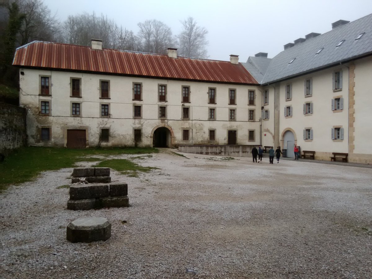 MichaelVarhola's tweet photo. Have arrived in the historic village of #Roncesvalle after a grueling hike over the #Pyrenees in freezing rain! Checked into the pilgrim hostel here, had a great dinner and a hot shower, and am posting a little ahead of 10 p.m. lights out (and passing out).
#CaminoDeSantiago https://t.co/qFcLmpMETb