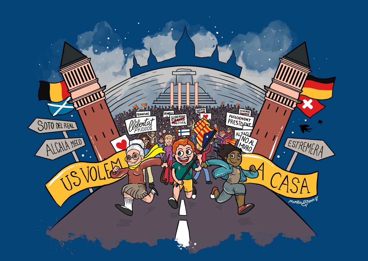 ⚠️🌹La meva nova il·lustració:
"FINS QUE TORNIN A CASA"
Compartiu-la amb tothom ❤️
~
⚠️🌹My new illustration:
"'TIL THEY RETURN HOME"
Share it with everybody ❤️

🖌MarkieBrown.com
#15A #Usvolemacasa #15AOmplimBarcelona #15atv3