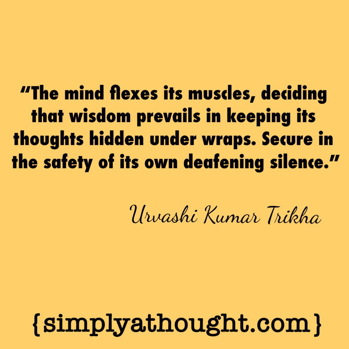UrvashiTrikha's tweet photo. #simplyathought #commonerthe #quoteoftheday #mind https://t.co/C5f897QyPQ