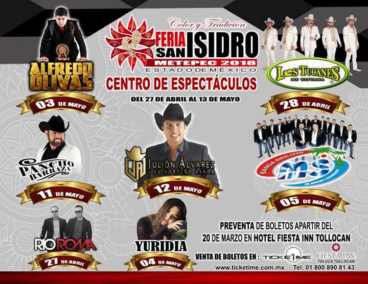 VidaNuevaTab's tweet photo. Si tienes a tu persona favorita vayan a ver a @RioRomamx en el Palenque de la Feria San Isidro el 27 de Abril #VNTab https://t.co/CpC7O5L2Pa