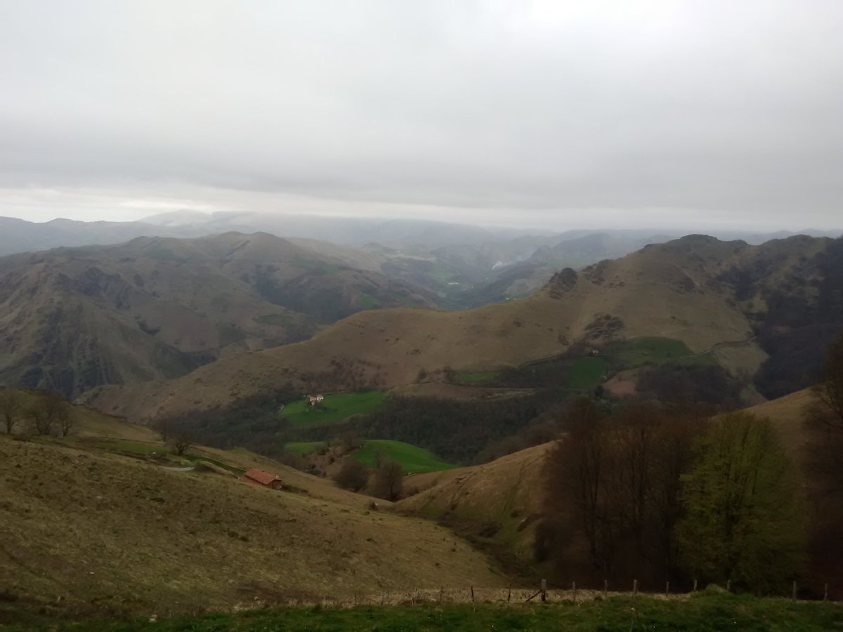 MichaelVarhola's tweet photo. Have arrived in the historic village of #Roncesvalle after a grueling hike over the #Pyrenees in freezing rain! Checked into the pilgrim hostel here, had a great dinner and a hot shower, and am posting a little ahead of 10 p.m. lights out (and passing out).
#CaminoDeSantiago https://t.co/qFcLmpMETb