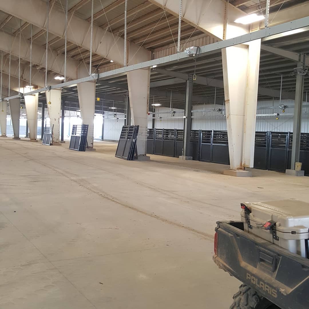April Construction at the Taylor County Expo Center in Abilene, Texas. Construction on the New Livestock Barn and Covered Outdoor Arena.