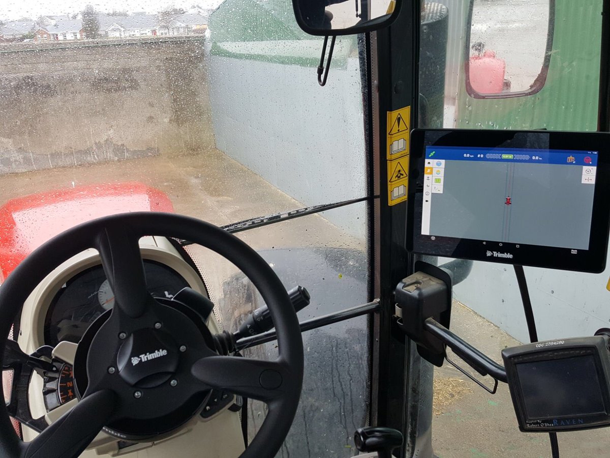mick_mc_carthy's tweet photo. The first @Trimble_Ag #EzPilotPro in #Ireland fitted today to #MF7718 . Impressive performance from this assisted steering solution at an affordable price. Only hoping for the weather to clear now to get working! #precisionwithpurpose #farming https://t.co/dhjimXNHQH