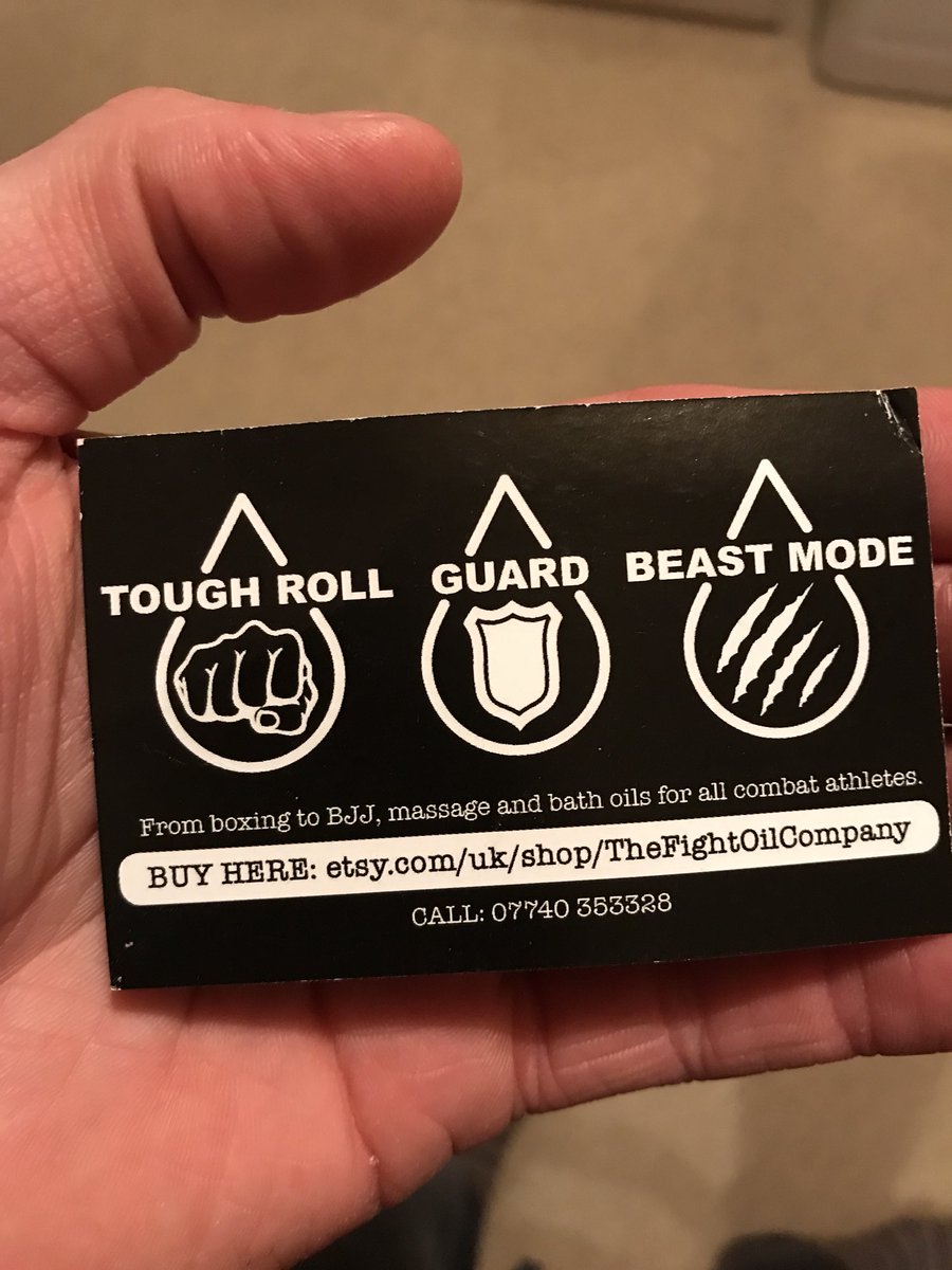 GaryBrettHall's tweet photo. If you haven’t already tried @TheFightOilCo  TOUGH ROLL you need too! Great products at https://t.co/iO7r7Jzufj… thanks for the support 👍 #ToughRoll https://t.co/FnxeZ4D7PT