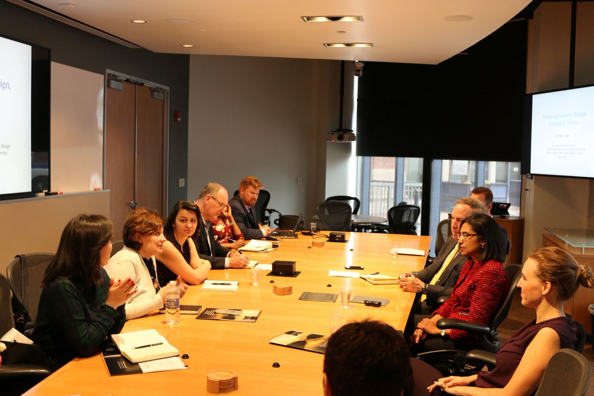 McCainInstitute's tweet photo. The 2017 NGLs met with Dr. Minu Ipe of @LeaderAcadASU to examine the use of adaptive leadership, innovation, and utilizing design orientation to coordinate a common mindset and goal within an organization #NGLASU https://t.co/qj9h01dN32