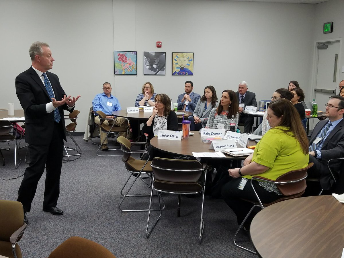 Leadership Fellows participated in a $750 million budget simulation.Thank you Dr. Martirano <a href="/mjmsuper/">Michael J. Martirano, Ed.D.</a> for investing in the @hcpss Leadership Fellows and discussing "Is the juice is worth the squeeze?"