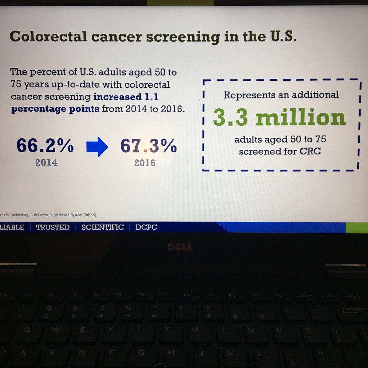 MollyFightCRC's tweet photo. "We all have to work together to make it happen" - great hearing from @CDC_Cancer Dr. Lisa Richardson at @OVACInfo meeting today about increasing #cancer screening rates https://t.co/EdxTFcLzbk
