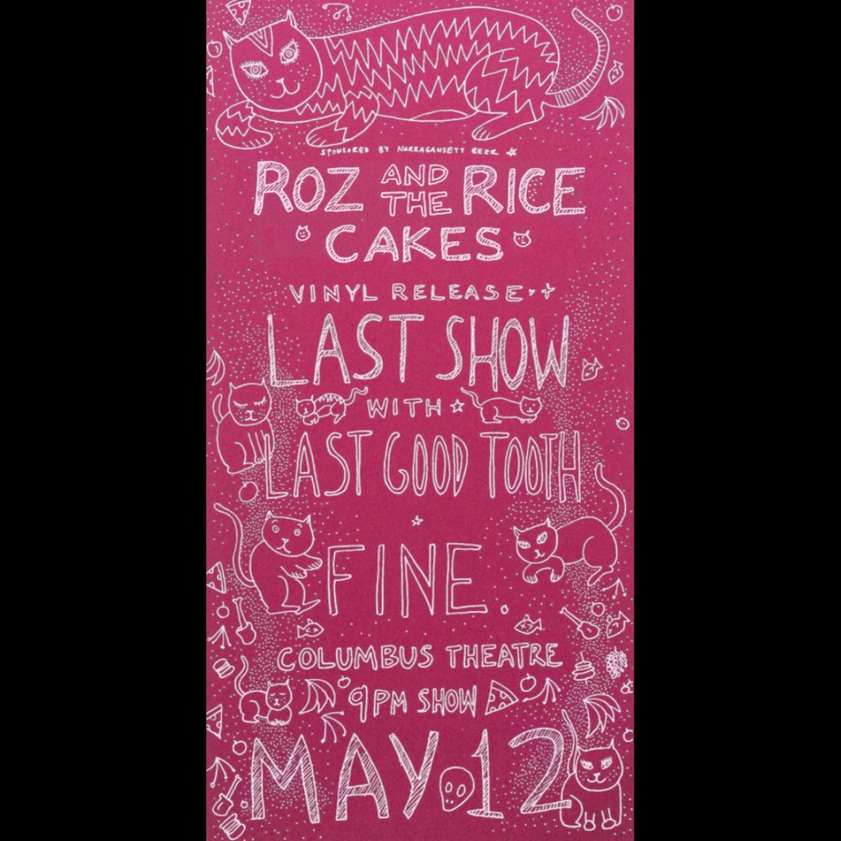 We've got some bittersweet news. One of our favorite bands <a href="/TheRiceCakes/">Roz & the Rice Cakes</a> are releasing a new album AND calling it a day on the same night. They have been a part of the 'Gansett family for many years. Help us send them off in style with their last show @ColumbusTheatre on 5/12!