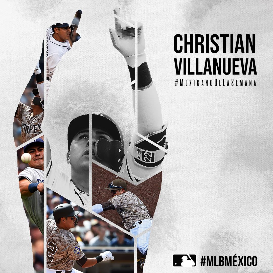 MLB_Mexico's tweet photo. #MexicanoDeLaSemana ¡Gran semana de @Villa_at_3B con @LosPadres! 🔥🔥🔥

✅ 6/16 (.375)
✅ .524 OBP
✅ 2 cuadrangulares
✅ 3 carreras anotadas
✅ 5 impulsadas

#MexicanPower https://t.co/3L1UJ2DnEU