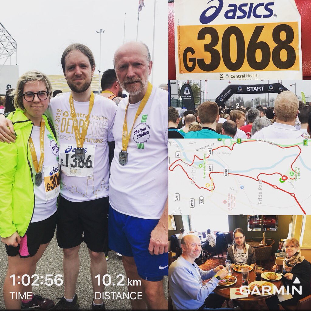 Elfteen's tweet photo. #derby10k was amazing! Loved it. 2nd best time for a 10k. Great atmosphere and great people. Well done everyone! #running #10k #2018 https://t.co/hzuZEW9Ywp