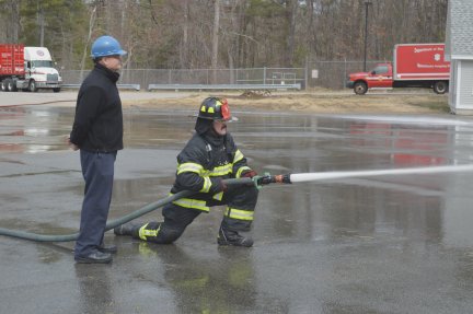 MassDFS's tweet photo. A member of MFA Career #Recruit #Class264 working on hose evolution training. https://t.co/jKk0kyJYiM