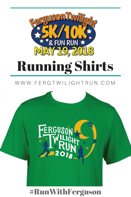 FergTwilightRun's tweet photo. Breaking News - Announcing the design and color for the 2018 Ferguson Twilight Run shirts.  

#Register now to #RunWithFerguson on May 19th.  Race fee increases this week. https://t.co/SzVvN9NB38