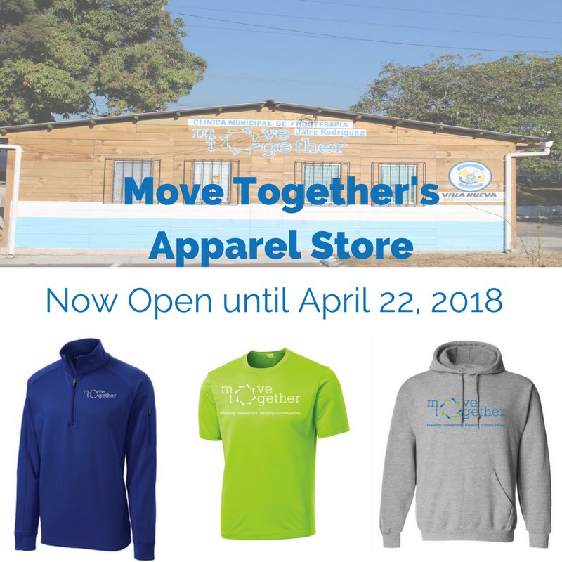 MoveTogether_'s tweet photo. =
Our APPAREL STORE is now OPEN.  Proceeds will be donated to help equip the FIRST REHAB CLINIC ever in San Pedro Sacatepéquez. Be part of our vision to create a clinic in every community &amp; a sense of community in every clinic.

Visit:
https://t.co/Qo6WtIzggl

#BetterTogether https://t.co/6EFxntNPyB