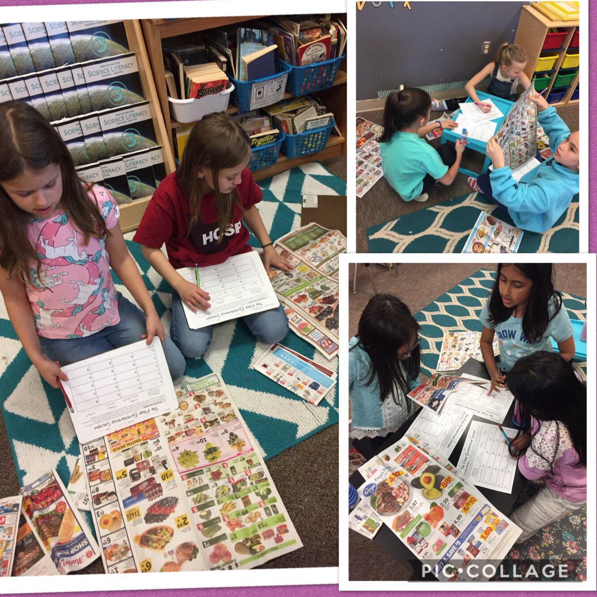 MrsKnowles_3rd's tweet photo. Bargain shoppers in the making! We used the concept of free enterprise to compare grocery ad prices from different stores. Incase you were wondering sprouts is “the place to go for fruit” and Tom Thumb is “overpriced” 😉 #HospLearns #FriscoFutureReady @HospElementary https://t.co/LR2yxffkZD