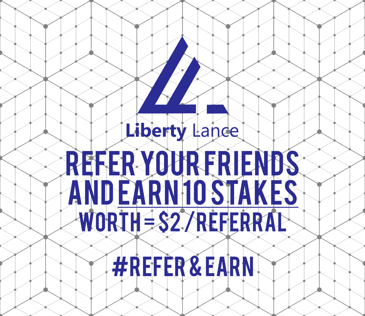 LibertyLanceoff's tweet photo. Join our referral program and invite your friends to earn 10 LTN tokens for each referral!

Register at: https://t.co/BxrMgfFfug to get your own referral link and start earning free LTN tokens. Note: Each referral is worth $2 

#LibertyLance #ICO #Gig #Refer&amp;Earn #Freelancing https://t.co/8qFYRZmUna