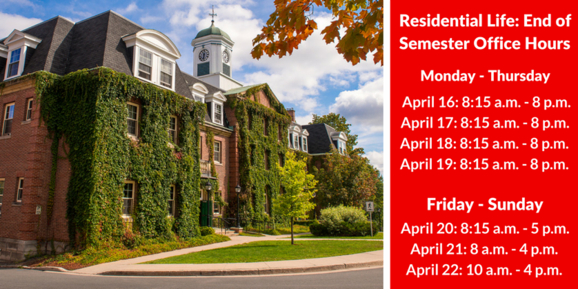 ResLifeUNBF's tweet photo. Heading home for the summer? Don't forget to check out of residence! 🏡👋 #UNB #OnlyHere https://t.co/OHypkdMMQd